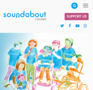Soundabout Families, Education Charity. Mobile view