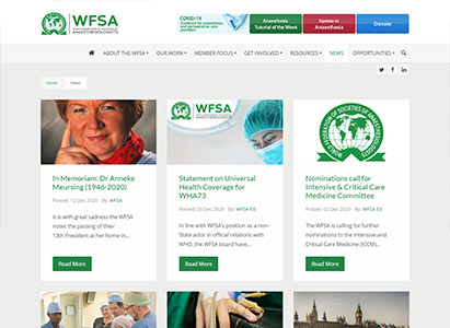 WFSA, Medical Charity. Detail view